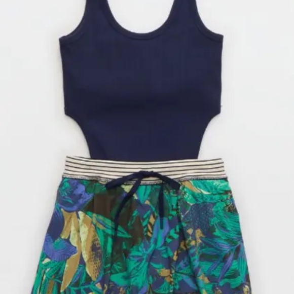 ❤️Offline By Aerie Ribbed Cut Out Romper Dress Tennis Skort Dress Swimsuit M - Picture 3 of 9